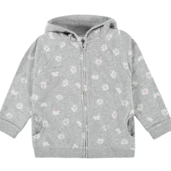 Gerber Other - Modern Moments by Gerber Toddler Girl Zip-Up French Terry Hoodie 18Mo